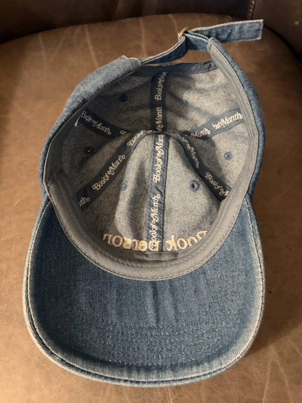 Book Person Denim Baseball Cap - Picture 2 of 4